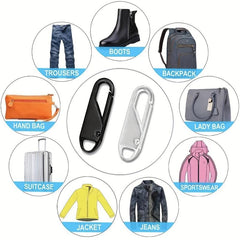 4pcs Zipper Slider Repair Tool Kit Replacement for Travel Bag DIY Sewing Craft