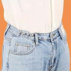 3pcs Pearls Brooches Dress Skirt Waist Tightening Brooch Pin