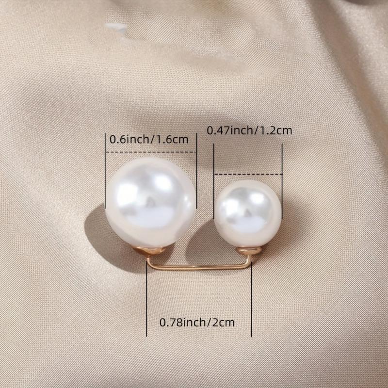 3pcs Pearls Brooches Dress Skirt Waist Tightening Brooch Pin