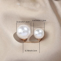 3pcs Pearls Brooches Dress Skirt Waist Tightening Brooch Pin