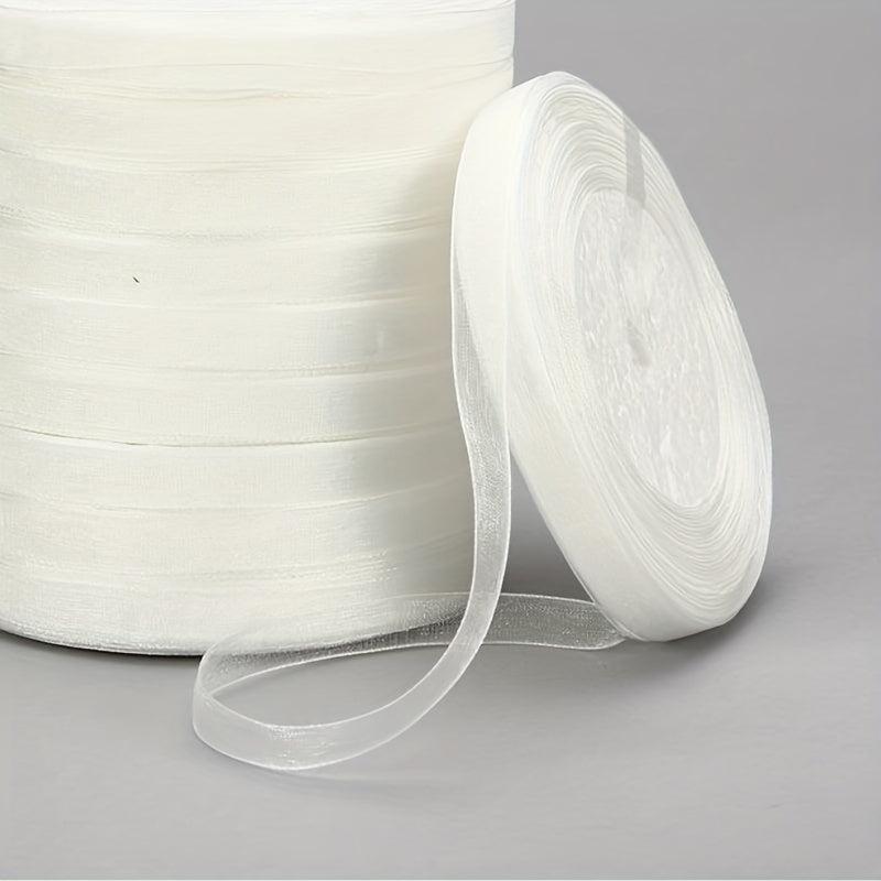10mm 45m Roll Organza Ribbon for Wrapping Christmas Party Gift Packaging