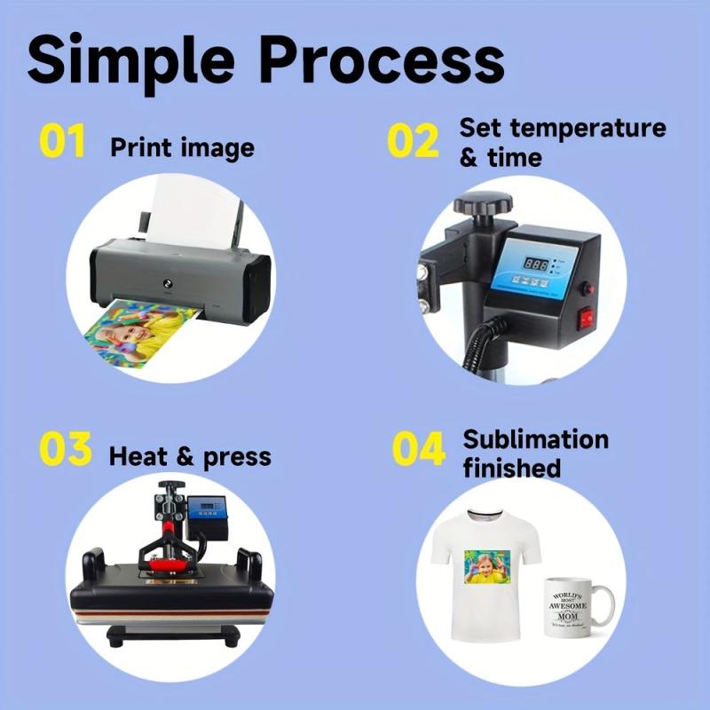100pcs Sublimation Paper For 11oz Mug Small Size Any Inkjet Printer
