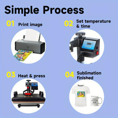 100pcs Sublimation Paper For 11oz Mug Small Size Any Inkjet Printer