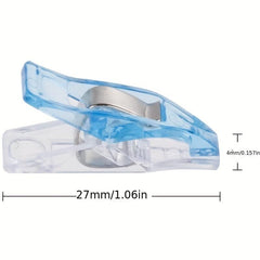 12pcs Colorful Sewing Craft Quilt Binding Clip Stainless Steel Clamp Bag