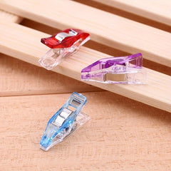 12pcs Colorful Sewing Craft Quilt Binding Clip Stainless Steel Clamp Bag