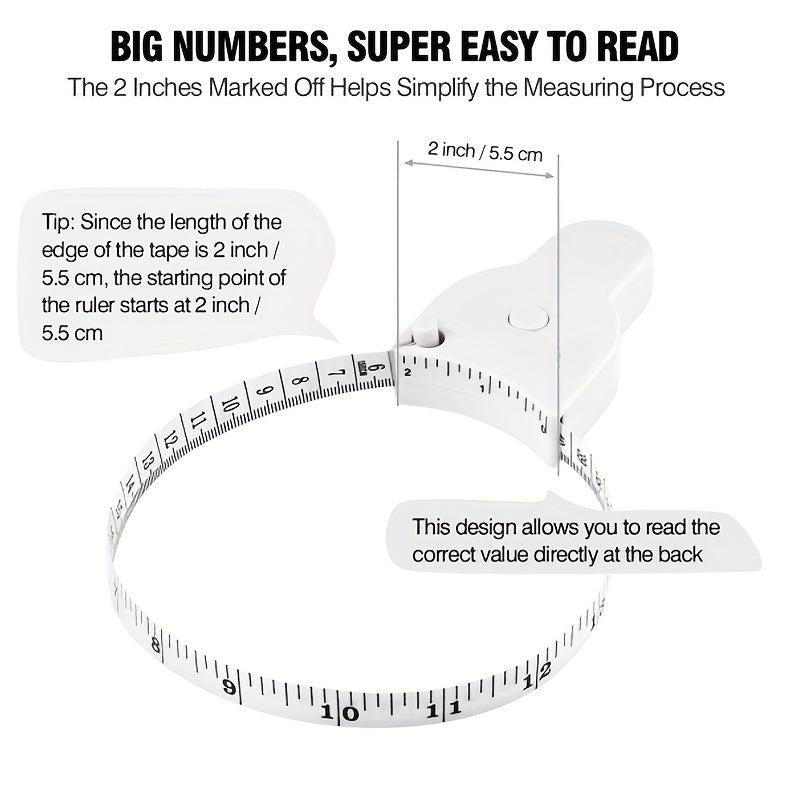 Automatic Retractable Tape Measure Double Scale Sewing Tailor Accessories