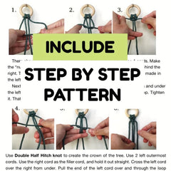 3pcs Woven Christmas Tree DIY Kit Perfect Holiday Gift