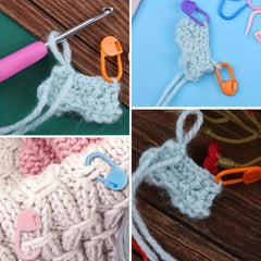 80pcs Mini Knitting Crochet Marker Plastic Safety Locking Stitch Markers