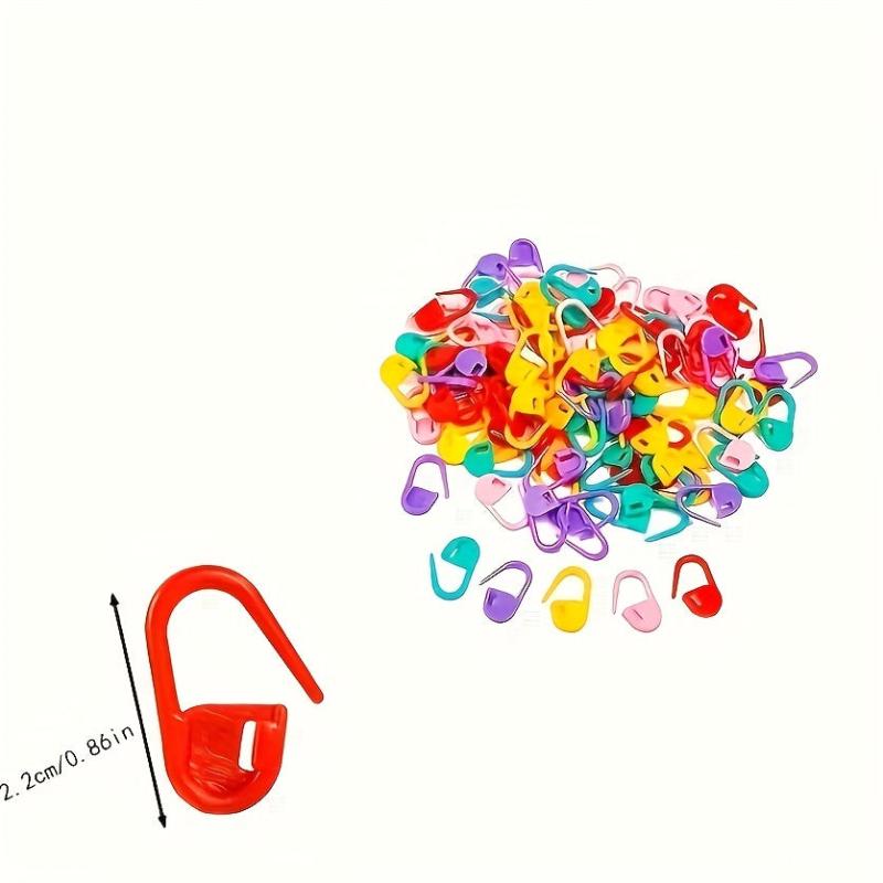80pcs Mini Knitting Crochet Marker Plastic Safety Locking Stitch Markers