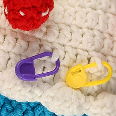 80pcs Mini Knitting Crochet Marker Plastic Safety Locking Stitch Markers