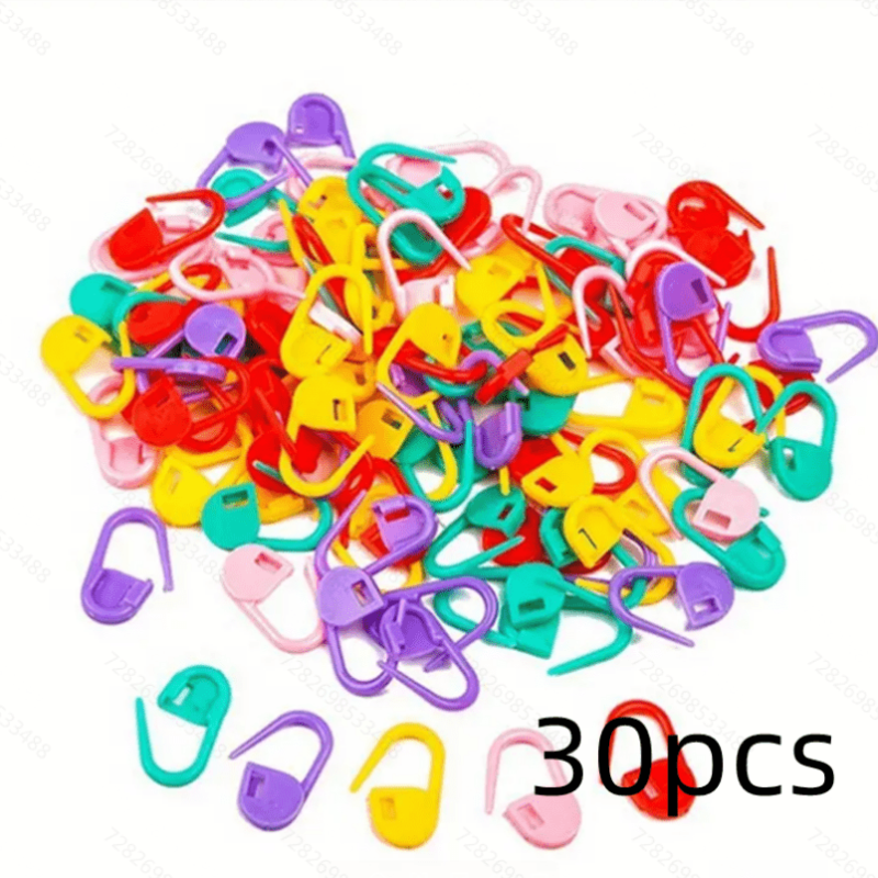 80pcs Mini Knitting Crochet Marker Plastic Safety Locking Stitch Markers
