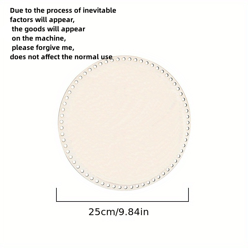 1pc Round Basket Bottom DIY Storage Natural Wooden Board