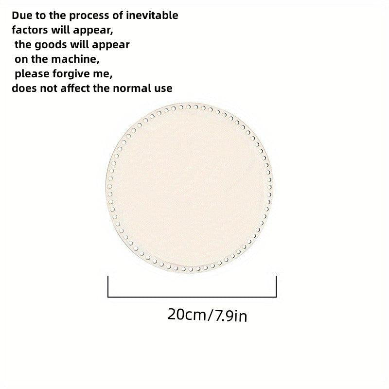 1pc Round Basket Bottom DIY Storage Natural Wooden Board