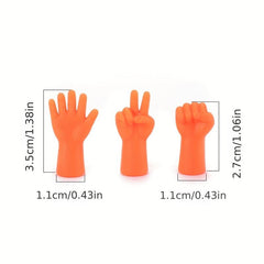 6pcs Knitting Rubber Anti Shedding Needle Leather Plug Head Scissors Cloth Cap