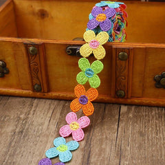2 Yards Embroidery Lace Trim Sewing Lace Ribbon for DIY Crafts Supplies