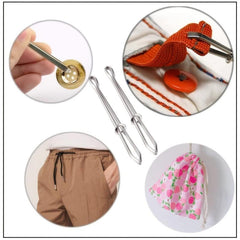 2pcs Elastic Clip Sewing DIY Tool Belt Guide Threader Sewing Belt Guide