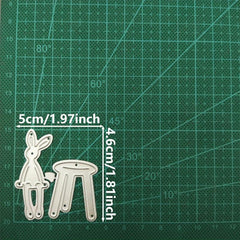 Tree Frame Bunny Metal Cutting Dies Stencil DIY Scrapbooking