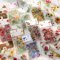 40pcs Daisy Mushroom Decorative Sticker Scrapbooking DIY Label Stationery