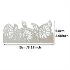 Rose Flower Edge Metal Cutting Dies DIY Scrapbooking Album Decorative Embossing
