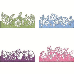 Rose Flower Edge Metal Cutting Dies DIY Scrapbooking Album Decorative Embossing