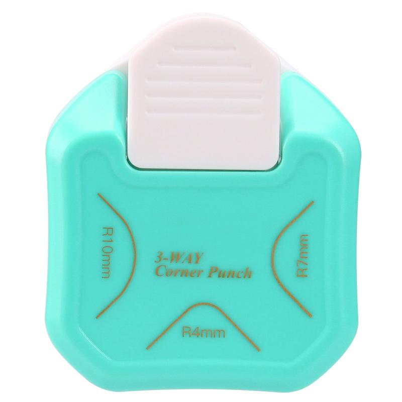 3-in-1 Rounded Corner Punch 4mm 7mm 10mm for Paper Crafts DIY Projects