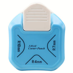 3-in-1 Rounded Corner Punch 4mm 7mm 10mm for Paper Crafts DIY Projects