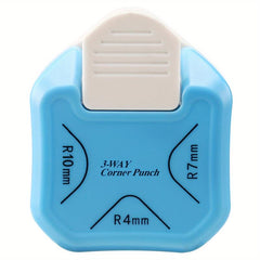 3-in-1 Rounded Corner Punch 4mm 7mm 10mm for Paper Crafts DIY Projects