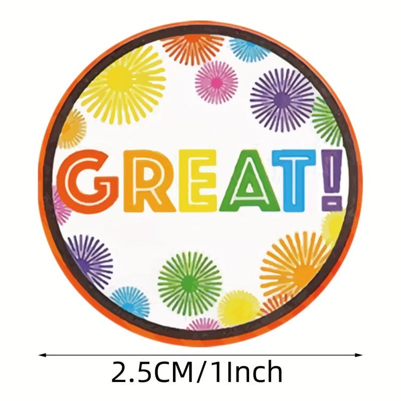 500pcs 1 inch 8 Reward Stickers Self-adhesive Labels
