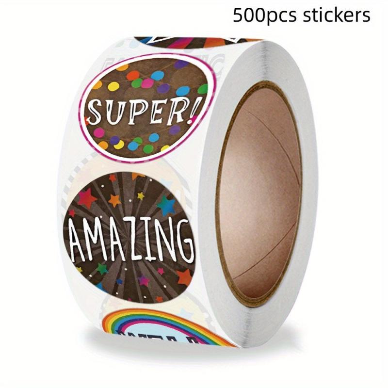 500pcs 1 inch 8 Reward Stickers Self-adhesive Labels