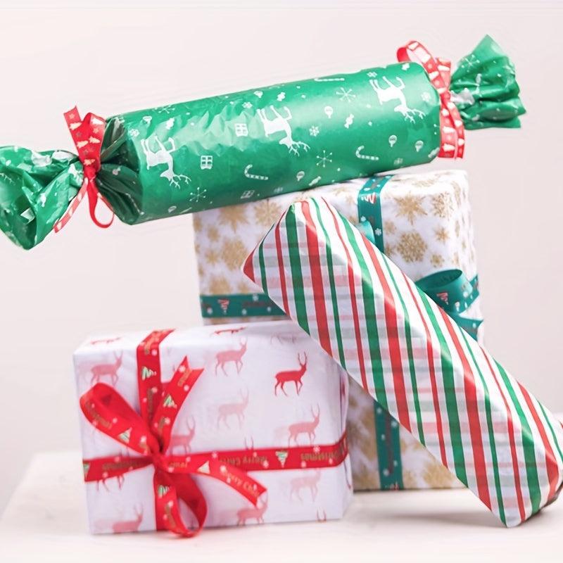 10pcs Snowflake Print Tissue Paper 50x66cm Xmas Wedding Flowers Packaging