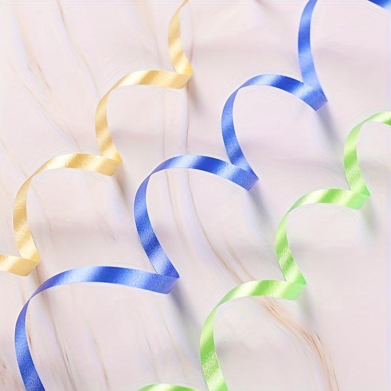 12 Rolls 10M Ribbon Balloons Wedding Birthday Gift Wrap Ribbon Bow DIY Decorativ