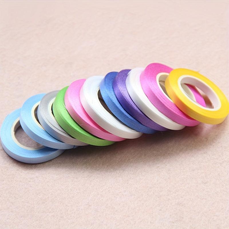 12 Rolls 10M Ribbon Balloons Wedding Birthday Gift Wrap Ribbon Bow DIY Decorativ