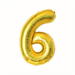 1pc 40 Inch Golden Digital Helium Aluminum Foil Birthday Party Balloon 0-9
