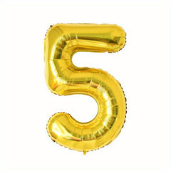 1pc 40 Inch Golden Digital Helium Aluminum Foil Birthday Party Balloon 0-9