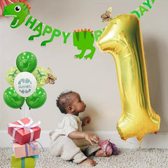 1pc 40 Inch Golden Digital Helium Aluminum Foil Birthday Party Balloon 0-9