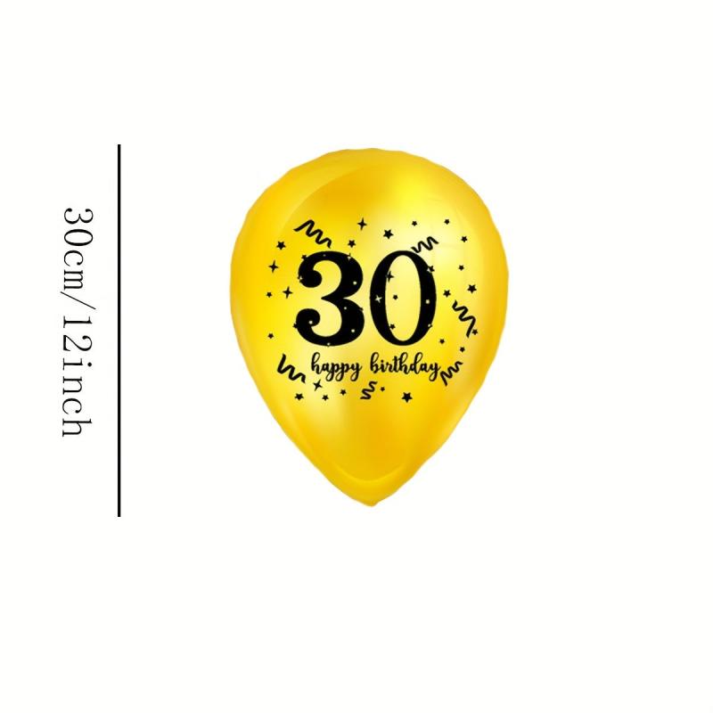 15pcs 30-48cm Number Birthday Balloon Decoration