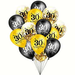 15pcs 30-48cm Number Birthday Balloon Decoration
