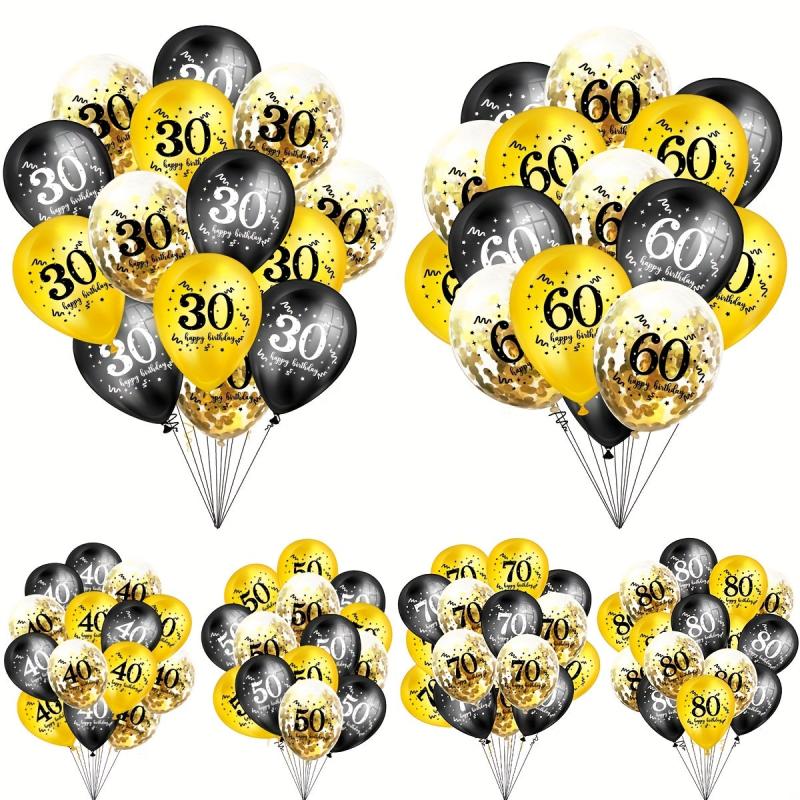 15pcs 30-48cm Number Birthday Balloon Decoration