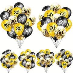 15pcs 30-48cm Number Birthday Balloon Decoration