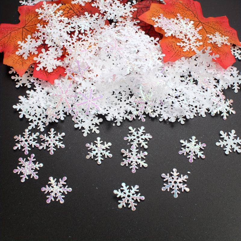 300pcs Snowflake Throwing Confetti Christmas Wedding Party Table Decorations