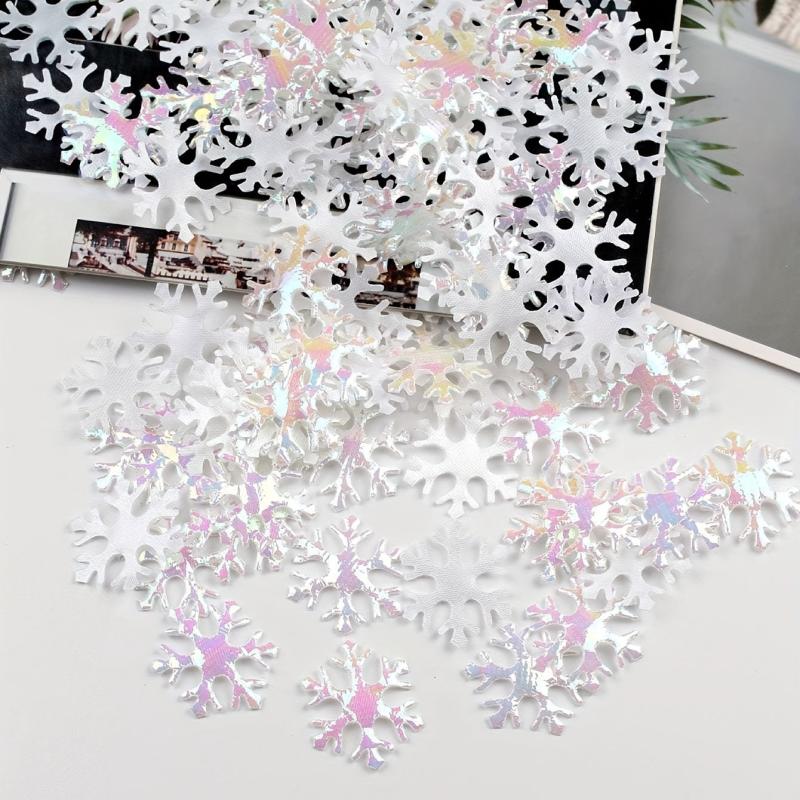 300pcs Snowflake Throwing Confetti Christmas Wedding Party Table Decorations