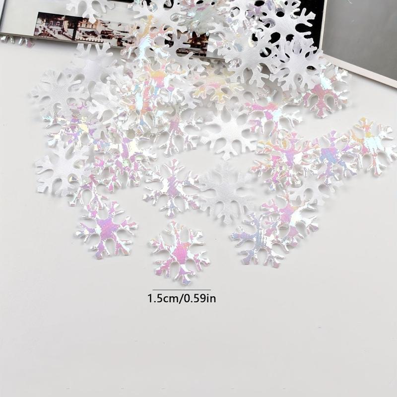 300pcs Snowflake Throwing Confetti Christmas Wedding Party Table Decorations