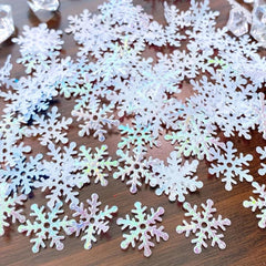 300pcs Snowflake Throwing Confetti Christmas Wedding Party Table Decorations