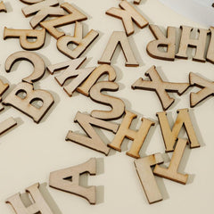 100pcs Wooden Letters Alphabet Letters For Crafts Unfinished Wood Letters