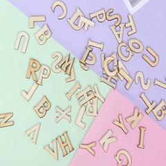 100pcs Wooden Letters Alphabet Letters For Crafts Unfinished Wood Letters