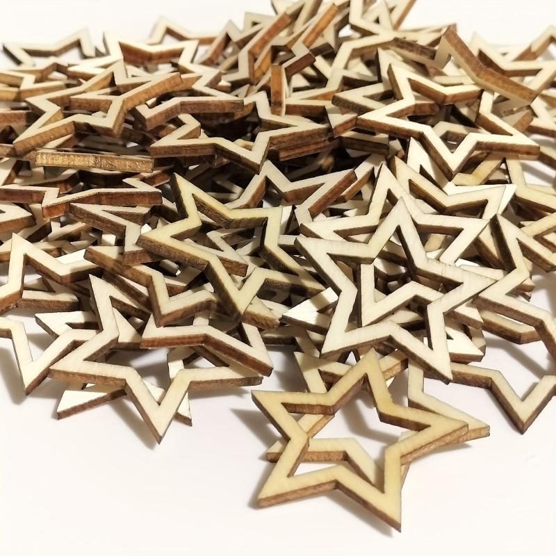 Unfinished Wood Hollow Pentagram Wooden Crafts DIY Projects