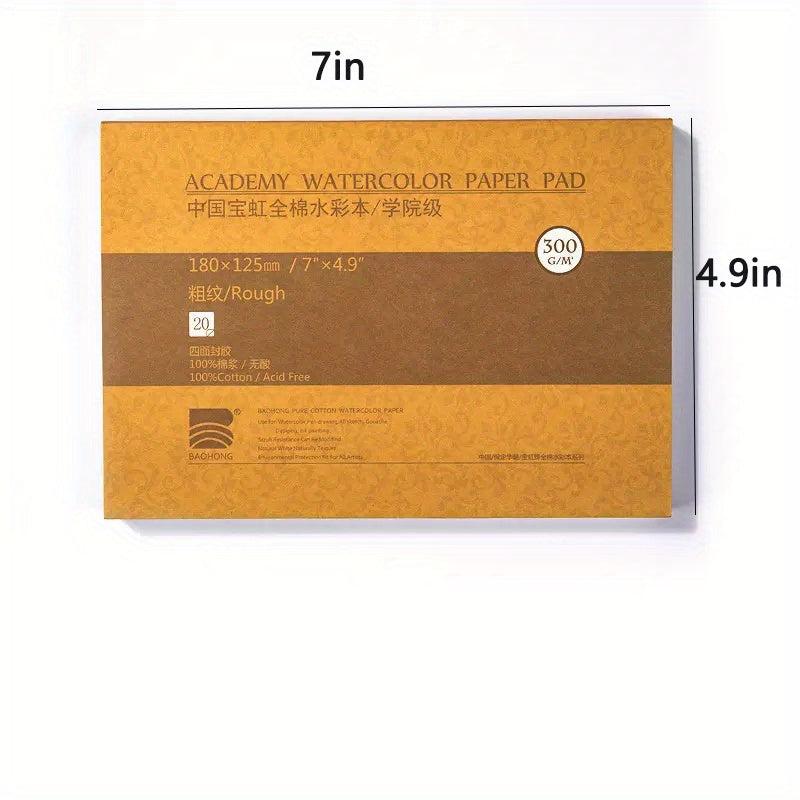 Cotton Watercolor Paper 20 Sheets Hand Painted Book For Artist Student