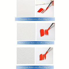 Cotton Watercolor Paper 20 Sheets Hand Painted Book For Artist Student