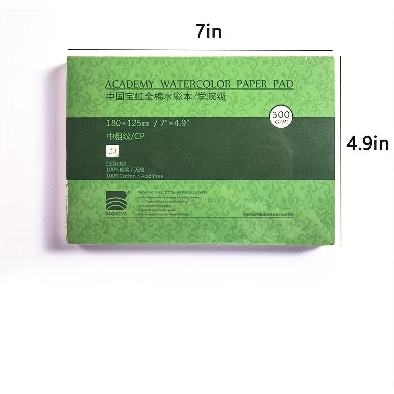 Cotton Watercolor Paper 20 Sheets Hand Painted Book For Artist Student