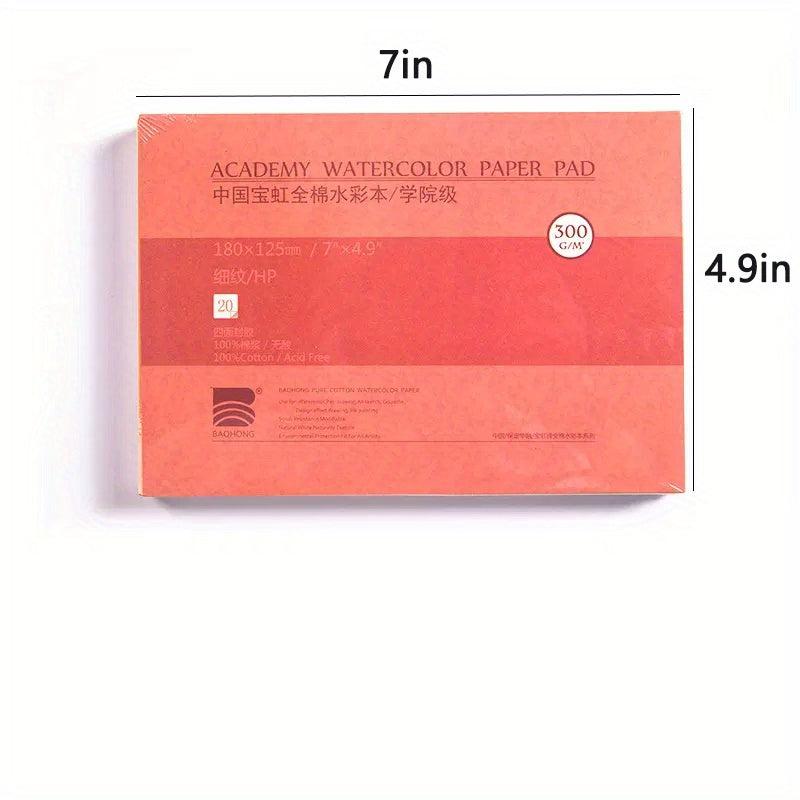 Cotton Watercolor Paper 20 Sheets Hand Painted Book For Artist Student
